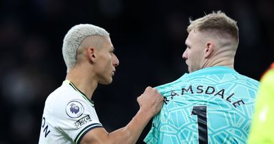 What Aaron Ramsdale did to upset Richarlison before Tottenham supporter kicked Arsenal man