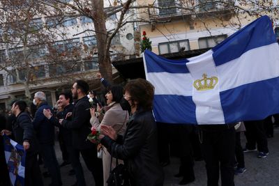 Europe's royals, in Athens, bid farewell to Greece's last king
