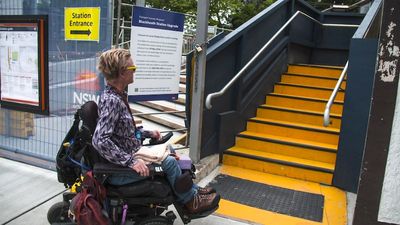Australia misses 20-year public transport accessibility target as many train and tram networks fail people with disabilities