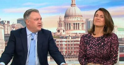 Good Morning Britain's Ed Balls steps in to correct Susanna Reid after on-air mistake