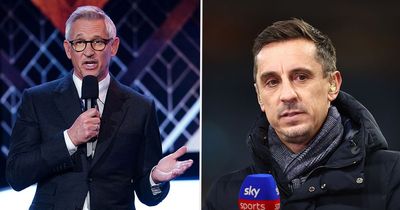 Gary Neville disagrees with Gary Lineker on Arsenal's Premier League title chances