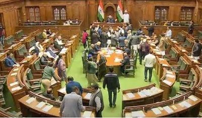 Delhi Assembly Adjourned Amid Ruckus