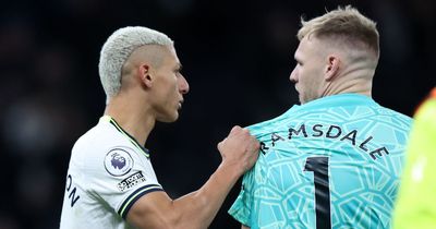 Richarlison explains Aaron Ramsdale row after Tottenham vs Arsenal brawl amid Martinelli 'dive'