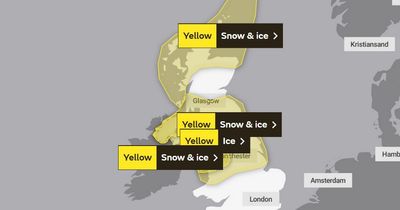 Met Office's new snow and ice weather warnings for the UK