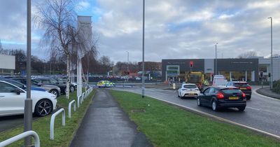 Multiple people rushed to hospital as car crashes into Leeds Jaguar garage