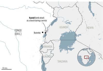 Islamic State claims church bombing in east Congo; 14 dead