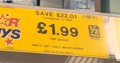 Home Bargains shoppers astounded to find major £28 skincare products for just £1.99