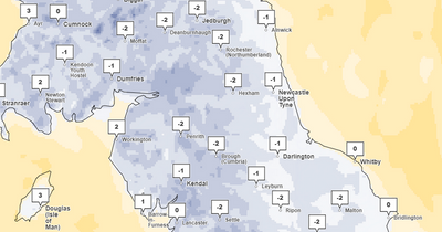 Weather maps show freezing temperatures to continue following snow across the North East