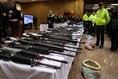 Colombia police seize grenades, dozens of guns belonging to dissidents