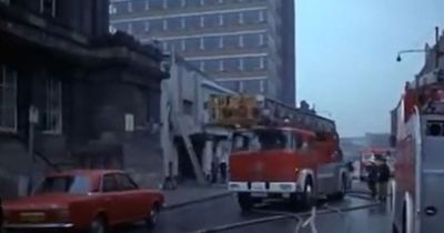 Rare Glasgow footage captures aftermath of dramatic ballroom blaze from 1974