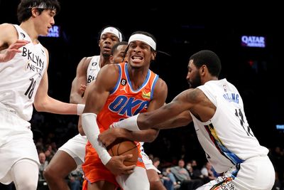 PHOTOS: Best images from the Thunder’s 112-102 win over the Nets