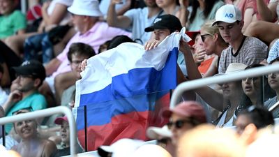 Russian and Belarusian flags banned at Australian Open after controversy during Ukrainian's match