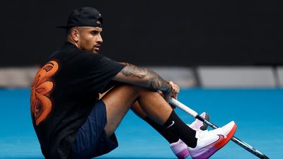 Nick Kyrgios shares 'gruesome photo' of knee injury that forced him out of Australian Open