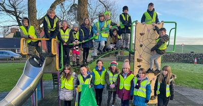 Twynholm Primary pupils carry out litter pick as they work towards Green Flag award