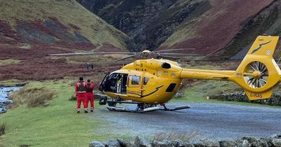Hillwalker airlifted to hospital with multiple injuries after falling at Dumfries and Galloway landmark