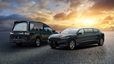Ford Mustang Mach-E Limo And Hearse Are For Partying Until You Can’t Party Anymore