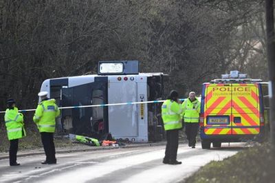 Dozens injured but no fatalities after double-decker bus overturns in Somerset crash