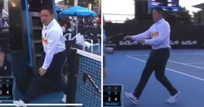 Australian Open chaos as umpire chases after fan for stealing player's towel