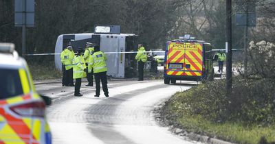 Somerset bus crash: Double decker bus overturns with passengers injured in major incident