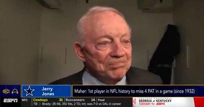 Jerry Jones gave the most Jerry Jones answer when asked about Cowboys kicker Brett Maher