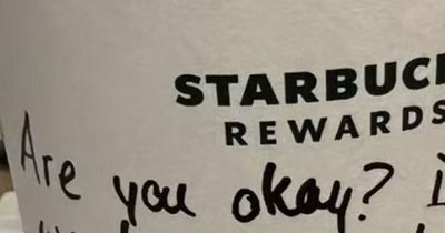 Starbucks barista praised for discreet coffee cup note to teen approached by stranger