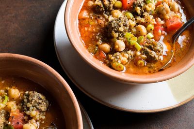 Ramadan inspires a Moroccan-spiced lamb-chickpea soup