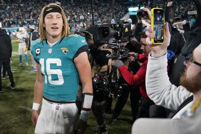 Trevor Lawrence revealed the hilarious thing one of his linemen said to him after INT against Chargers