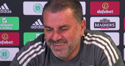 Watch Celtic boss Ange Postecoglou burst into LAUGHTER over VAR 'improved the game' suggestion