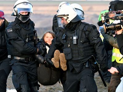 Greta Thunberg detained during coal mine protest in Germany