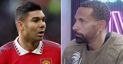 Rio Ferdinand declares Man Utd enforcer Casemiro "wipes floor" with Arsenal rival