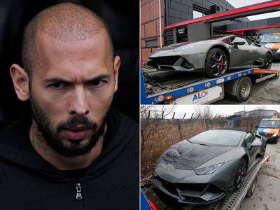 Romanian police seize assets worth £3m in Andrew Tate case as luxury cars towed