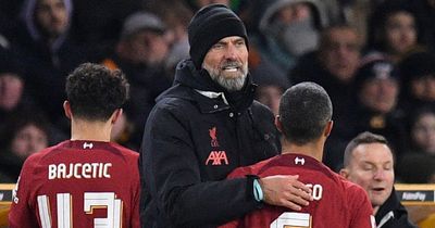 Jurgen Klopp names two players who made 'really helpful' Liverpool change against Wolves