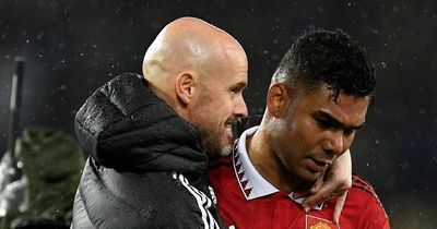 Manchester United manager Erik ten Hag can't afford to take Casemiro risk against Crystal Palace