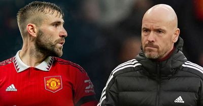 Dropped Luke Shaw's honest confession to Erik ten Hag prompted Man Utd tactics change