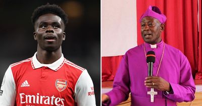 Uganda archbishop uses Bukayo Saka in prayers after Arsenal star teaches him two things
