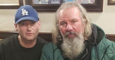 Former Man Utd star looks unrecognisable with huge beard as he poses for photo in pub