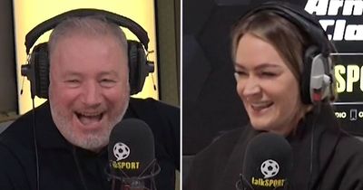 Laura Woods in hysterics as Ally McCoist asks for sex advice after BBC's porn debacle