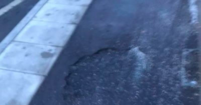 Edinburgh pothole spotted on cycle lane before it even officially opens