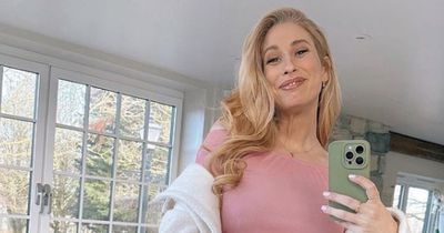 Stacey Solomon says she's 'not in labour' as she glows in pink dress before sharing Rose's new habit