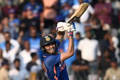 Gill's double ton helps India survive Bracewell blitz