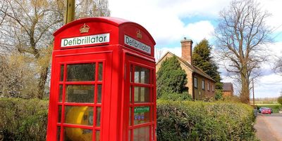 Defibrillators in telephone booths long preceded COVID