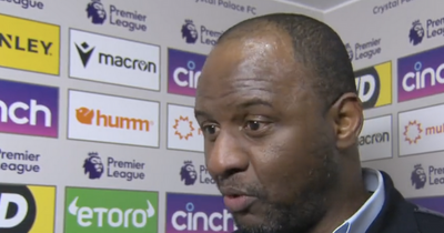 Crystal Palace boss Patrick Vieira delivers honest verdict following Manchester United draw