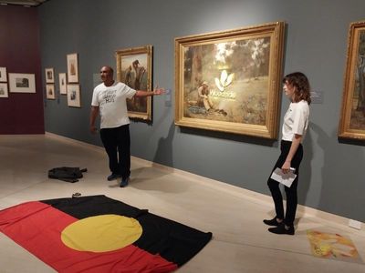 Activists attack McCubbin painting in WA