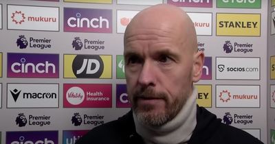 Erik ten Hag makes Man Utd admission after Crystal Palace setback hits title hopes