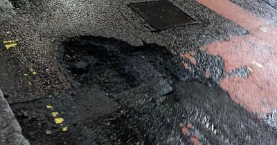 Glasgow driver 'fuming' after hitting pothole at 21mph on Garscube Road and bursting tyre