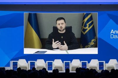 Ukraine helicopter crash: Volodymyr Zelensky tells Davos forum fatal crash in Kyiv suburb was ‘result of war’