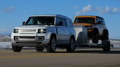 New Land Rover Defender 130 Has Zero Problems Towing 7,300 LBS Trailer