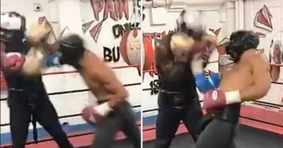 Chris Eubank Jr told to "stop" by worried dad during brutal sparring session