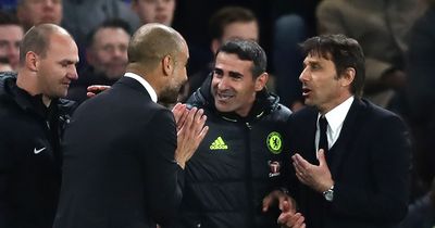 Furious Pep Guardiola had tunnel row with Antonio Conte's coaches as Man City dream died