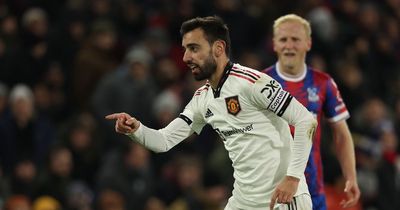 Bruno Fernandes reaches Manchester United milestone with goal against Crystal Palace